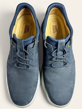 Samuel Hubbard Featherlight Muir Navy Nubuck Sneakers Men’s 14W Leather